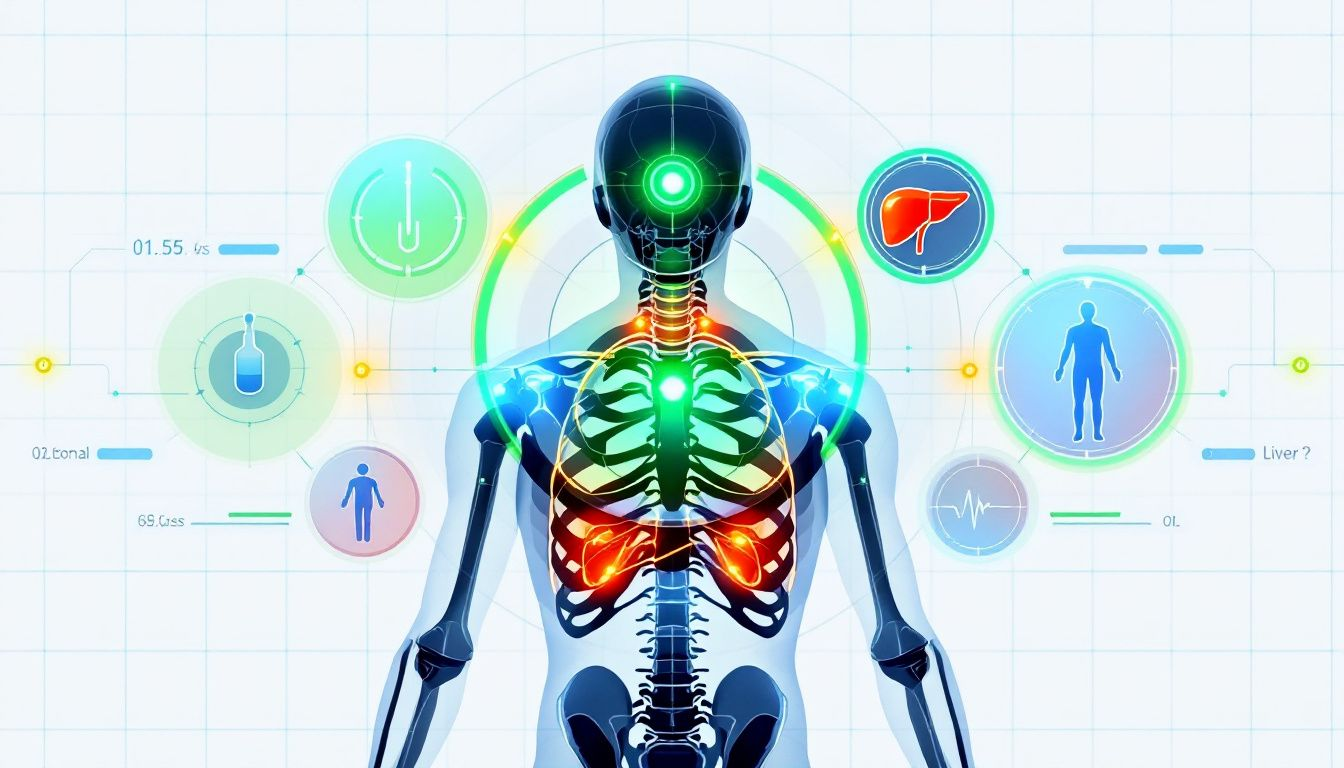 An illustration showing the concept of an insulin sensitivity test.