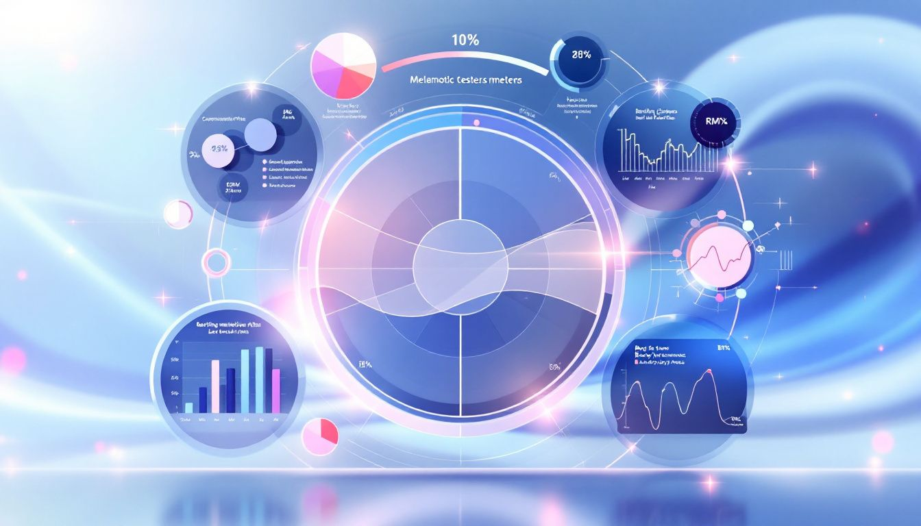 A visual representation of key metrics measured in metabolic tests.