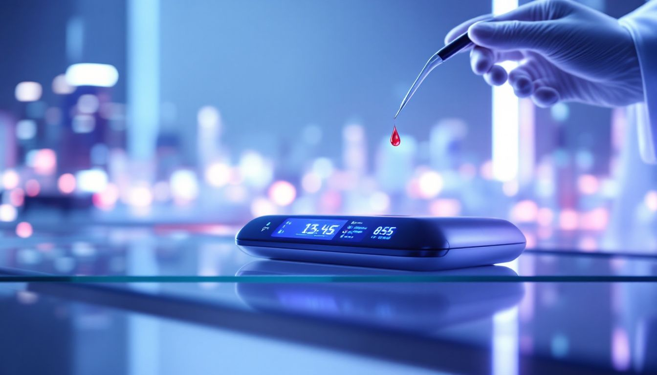 Interpreting results of a home blood test.