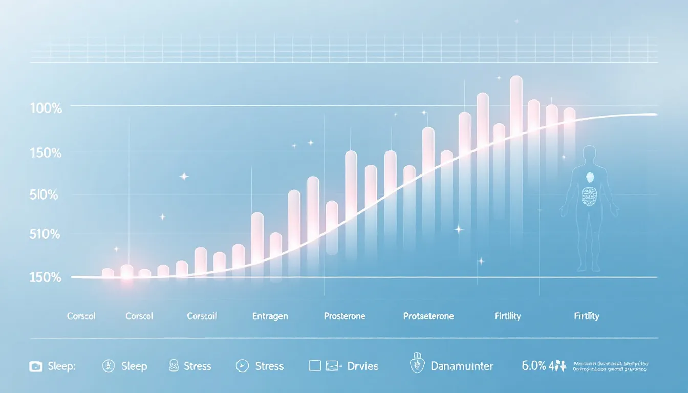 Various hormone levels measured through saliva tests.