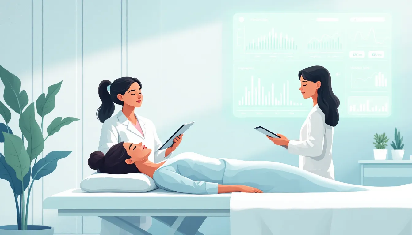 A woman undergoing hormone testing to understand her health better.