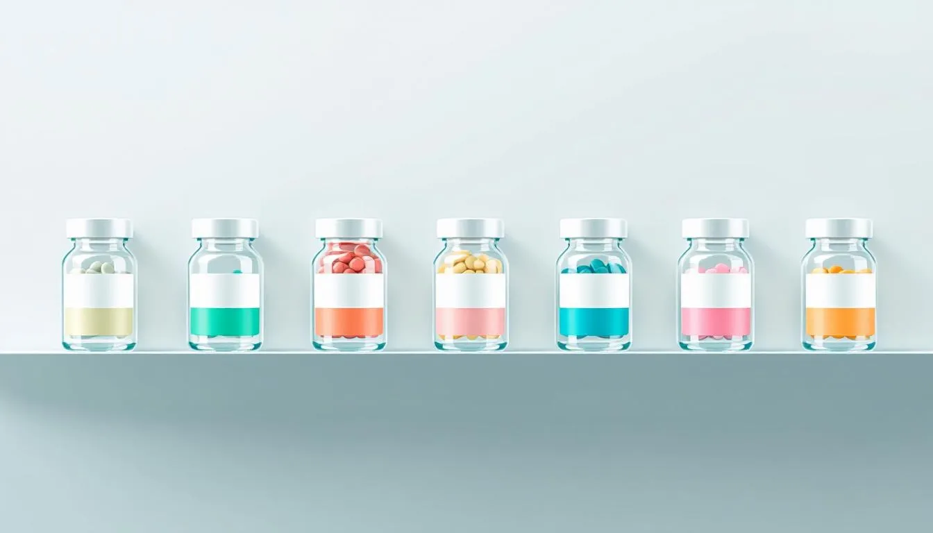 A variety of antibiotics used for treating UTIs.