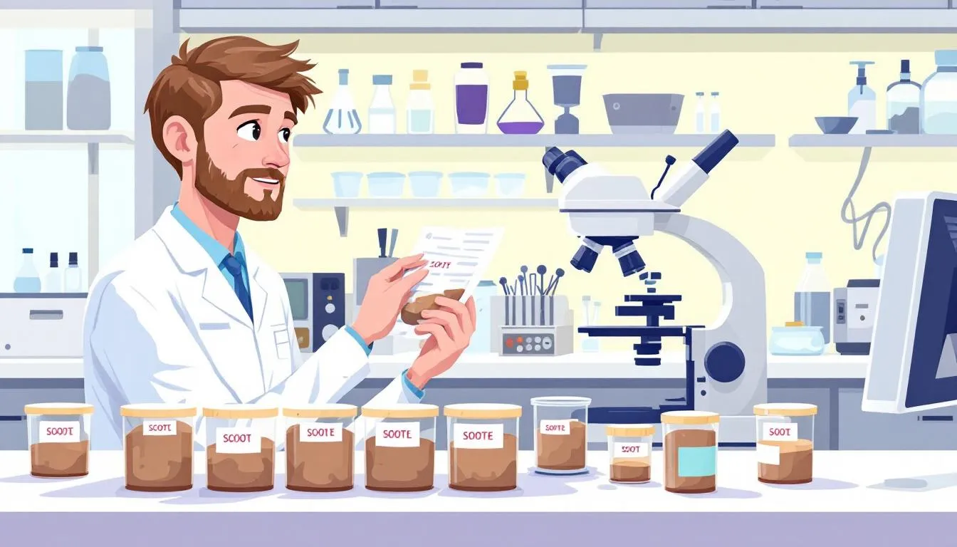 A researcher studying the latest advances in Crohn's disease treatment.