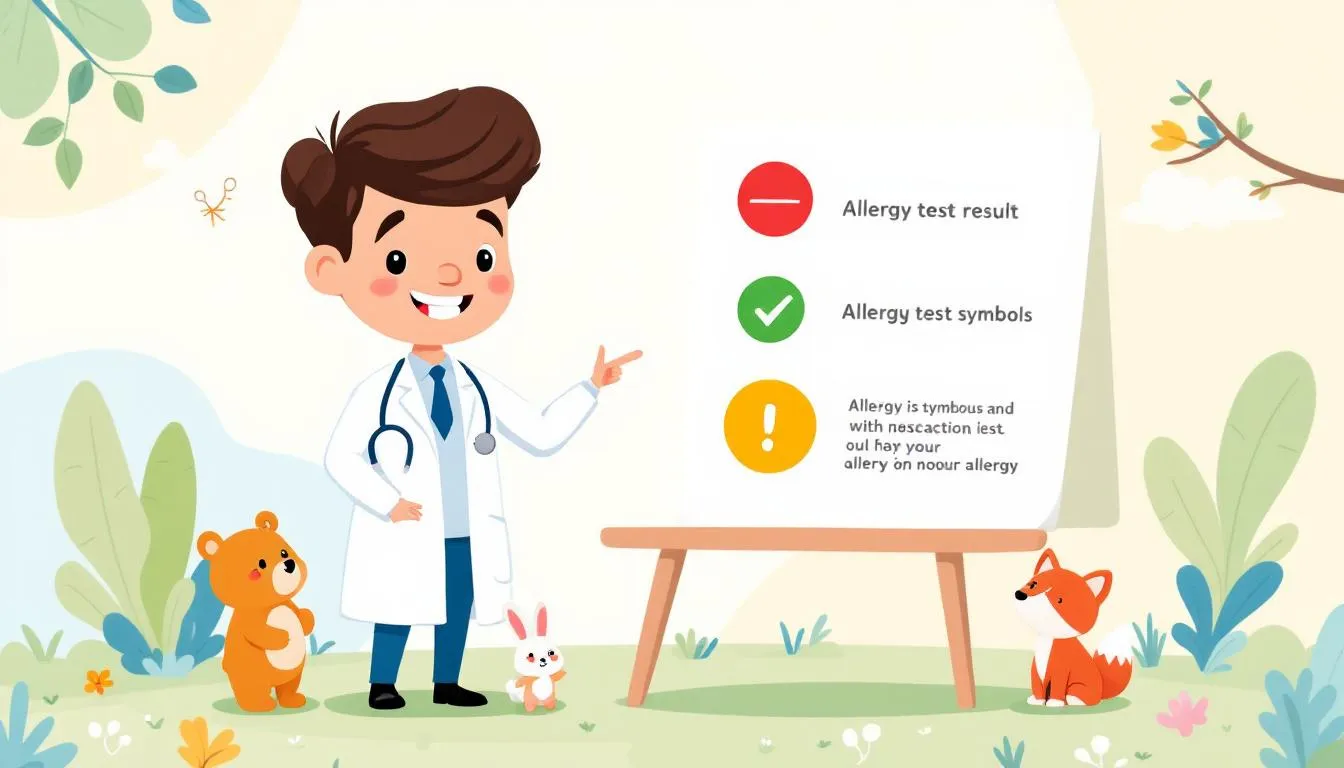 An infographic explaining how to interpret allergy test results.